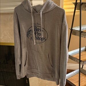 Bass Pro Shops Heather Gray Hoodie for Men